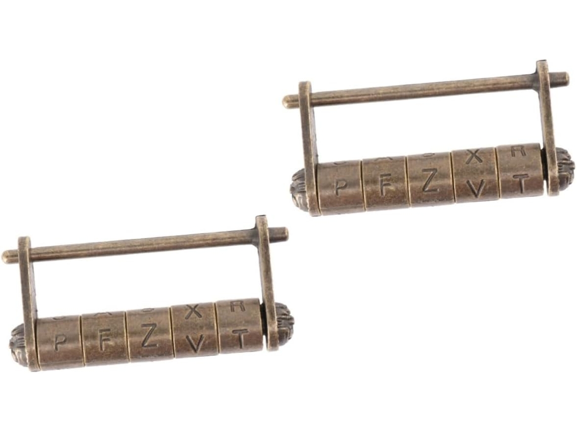 Cadeados Com Letras Inglesas Em Estilo Antigo Retrô Para Armário Com Senha, Para Escritório E Casa Gokoco