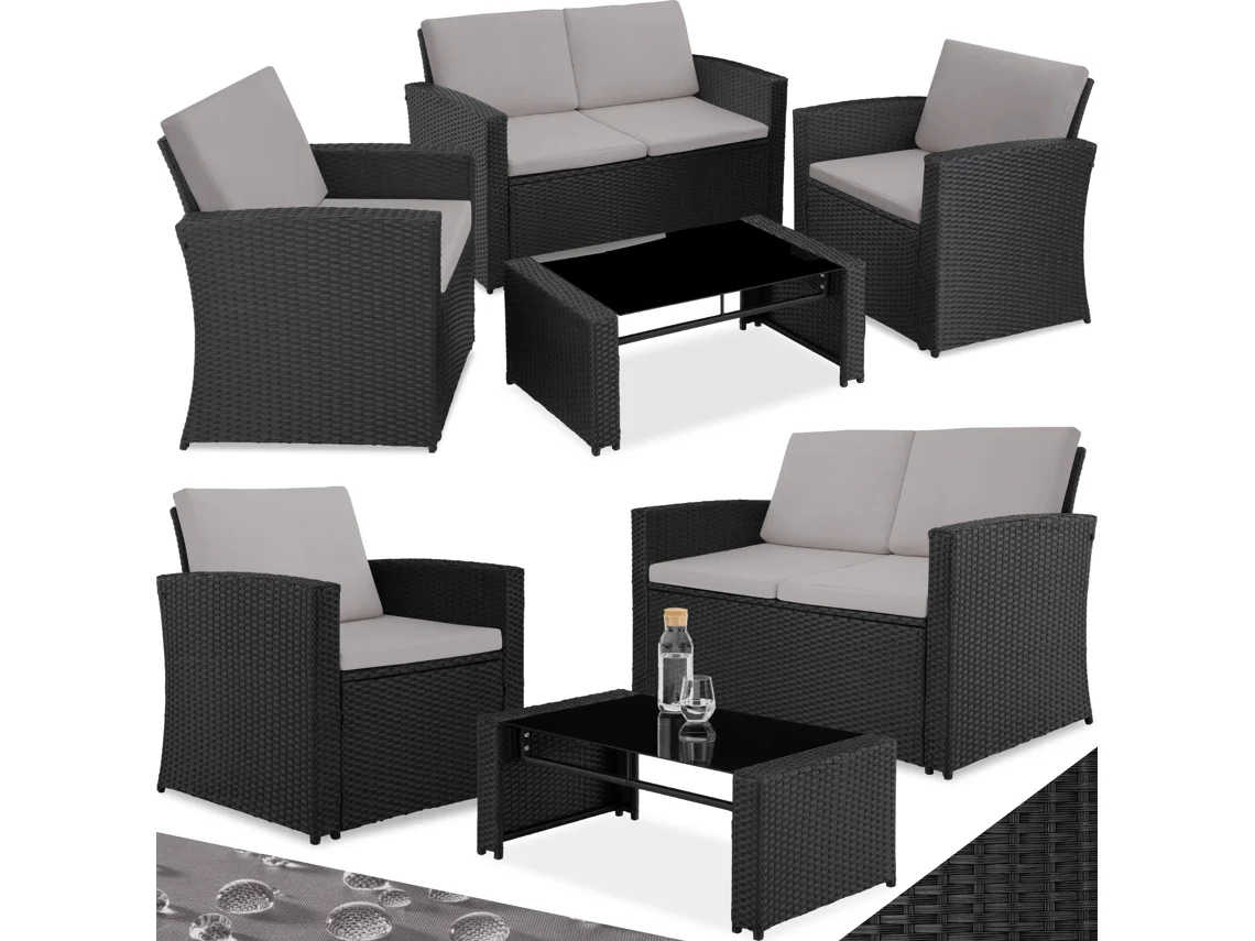 Conjunto de Rattan Lucca TECTAKE