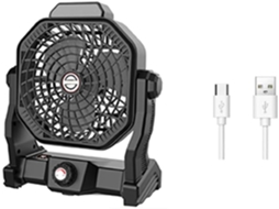 Ventilador Portátil, Recarregável com Bateria, com Cabeça Silenciosa e Ajustável, Pequeno Usb para SFUSHOS