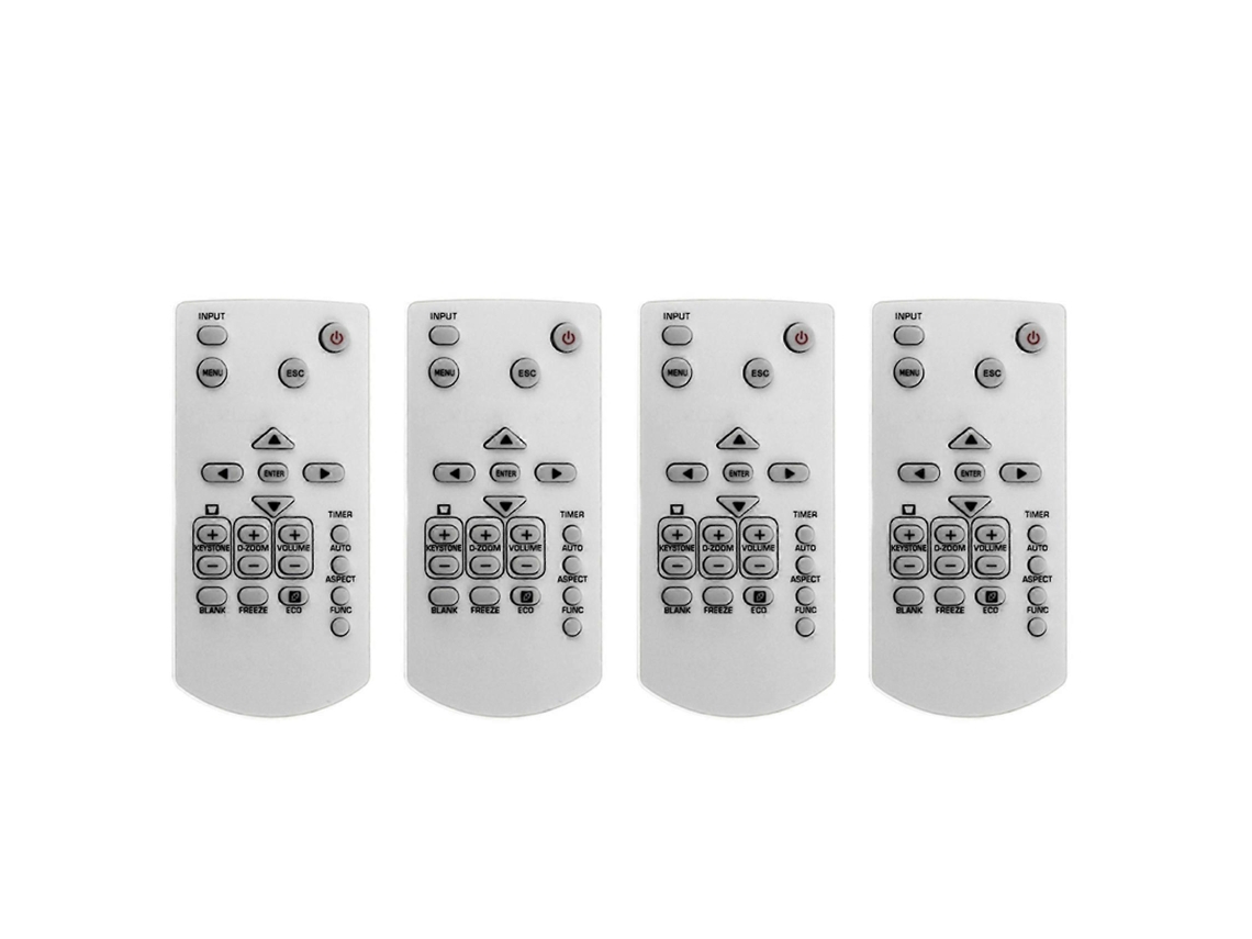 Conjunto De 4 Controles Remotos De Substituição Yt-150 Para Projetores Casio Xj-v1 E Xj-v2.