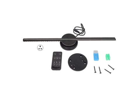 Projetor Holográfico 3d T40, Resolução 640 X 640, Wifi, 224 Leds, Reprodutor Publicitário, 100 240v Xyvona