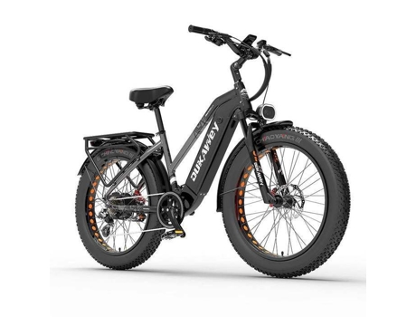 Bicicleta Elétrica Dukawey Dm530 Bateria 52v 20ah Motor 1000w Fat Bike Cinza