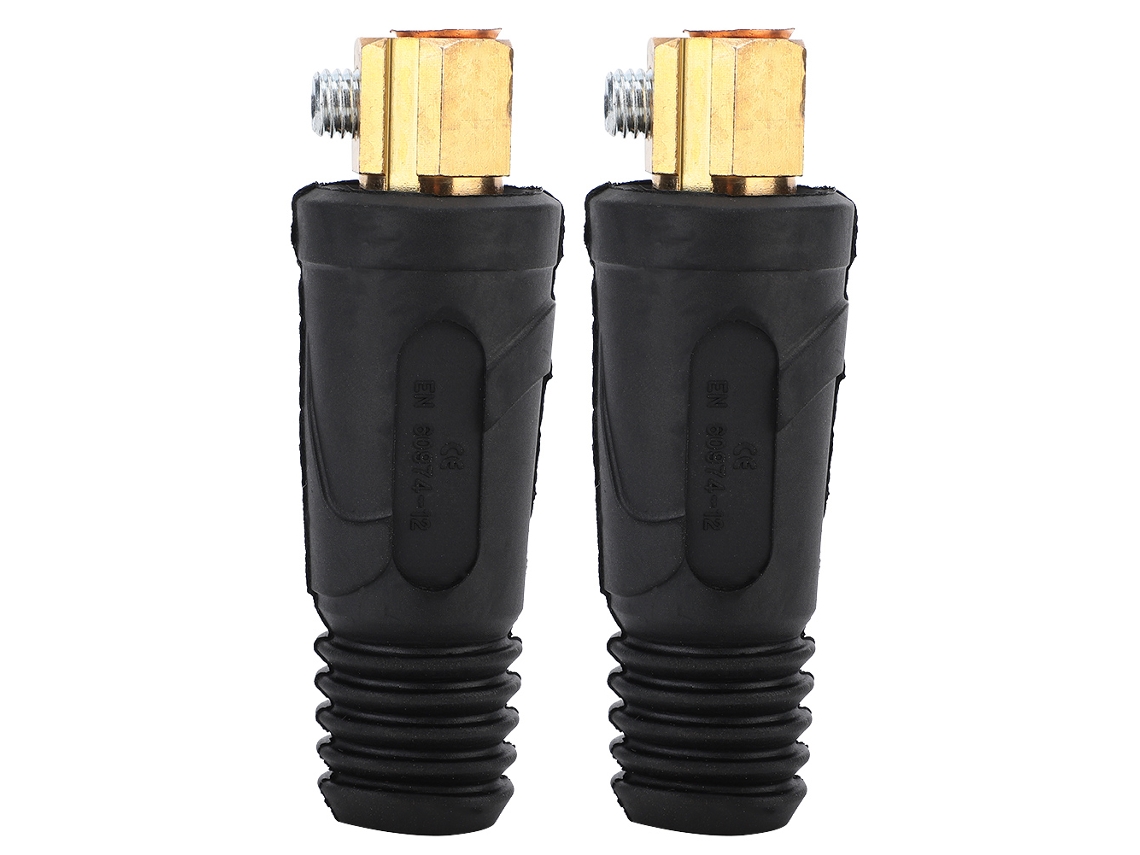 2 Peças Conector Rápido De Cabo De Soldagem Estilo Europeu De Cobre 200-400a Conector De Cabo De Soldagem Edkl (50-70
