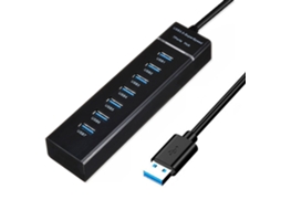 Cabo De 0,5 Metro De Comprimento, Estação De Expansão Multi-interface Usb 3.0 De 7 Portas, Hub Externo Para Laptop