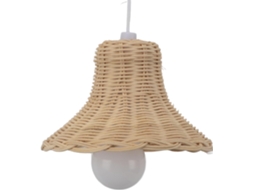 Luminária Pendente Boho, Estilo Nórdico Moderno, Em Rattan Trançado À Mão, Lustre De Teto Com Cúpula Gokoco