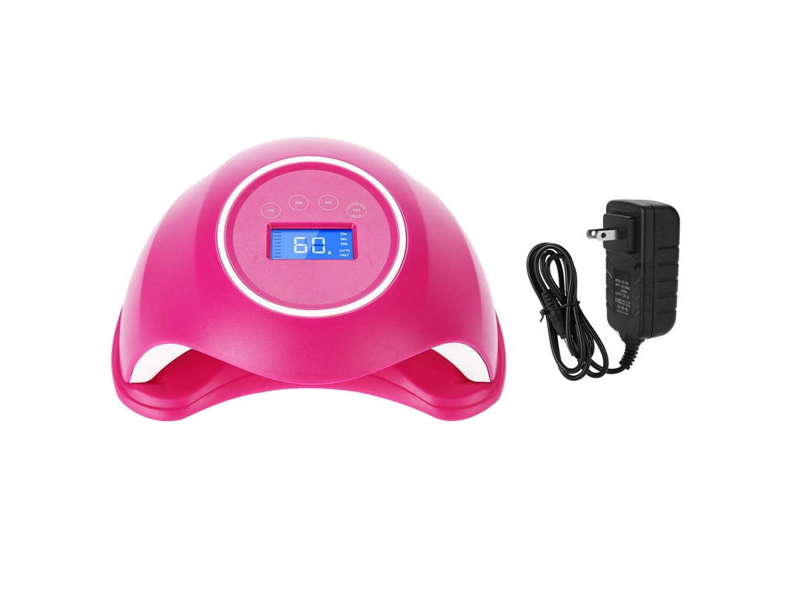 Lâmpada de manicure LED 48w, secador de unhas com temporizador automático, ferramenta de manicure (vermelha)