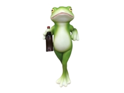 Estatueta de sapo suspenso para vaso de planta ou aquário LAXISCREED
