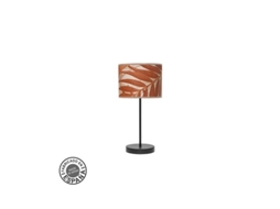 Moda Candeeiro De Mesa 1xe14 Preto/folha Caldera 42x17x17cm Fabrilamp