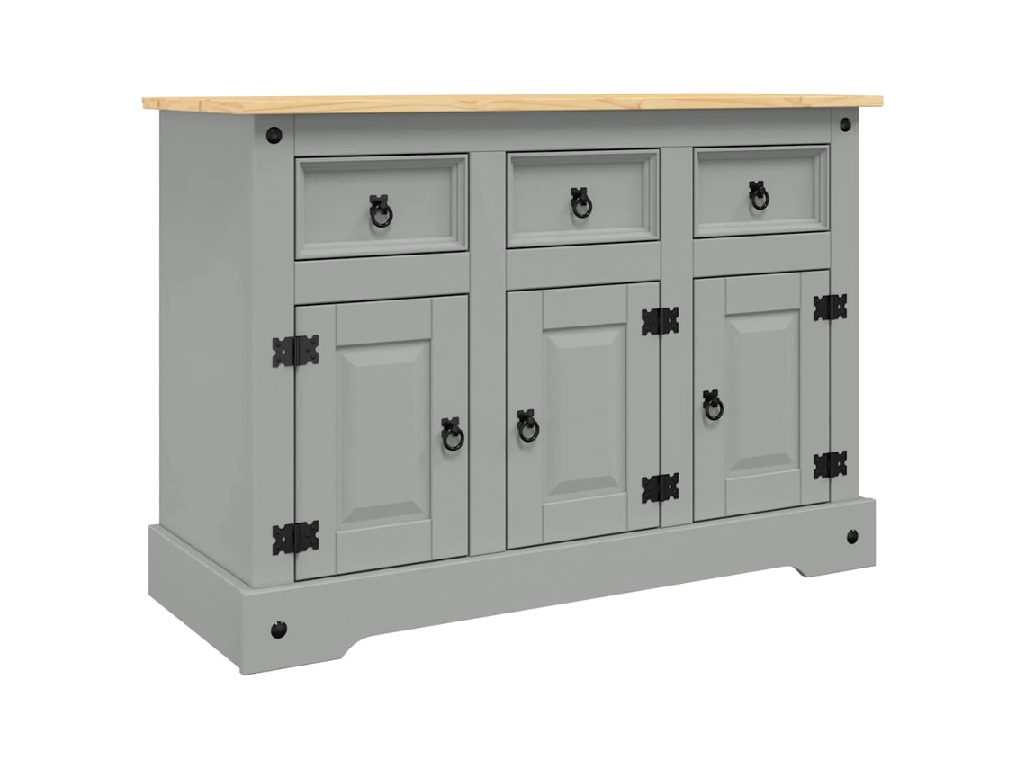 Sideboard, Sideboards Vidaxl Cinzeto Madeira De Pinho (n/a)