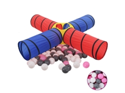 Vidaxl Túnel De Brincar Infantil C/ 250 Bolas Multicor