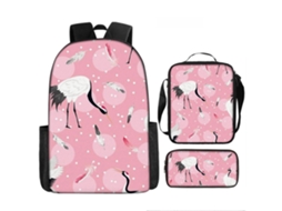 Mochila De Estudante 17 Polegadas - Conjunto 3 Peças Com Estojo E Lancheira Ideal Para Escola (estilo G)