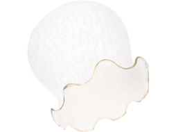 Luminária De Teto Interna Roxa Com Cobertura De Vidro Branco Decorativa Para Casa.