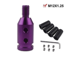 Adaptador Alavanca Câmbio Manual M10x1.5/m12x1.25 Alumínio