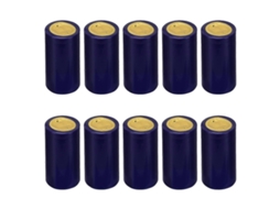 100 Taponeras Termorretráctiles de Plástico para Botellas de Vino Tinto Con Pestaña Desprendible Y Sellado Perfecto 6,3x3x3cm Azul