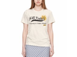 Rockinstone Back To The Future Movie Hill Valley High '55 Solid Natural Adult T-shirt Size:xxl