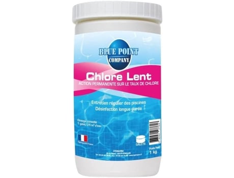Blue Point Cloro Lento Piscinas Acima Do Solo 1 Kg 125 G Seixos Blue Point Company