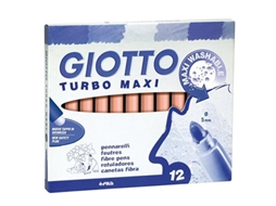 Caneta marcador rosa forte GIOTTO Turbo Maxi 12 peças