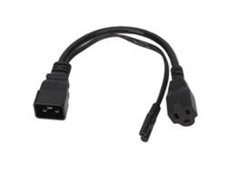 Cable de alimentación IEC320 C14 macho a C5 hembra, resistente a tracción, impermeable, 3m