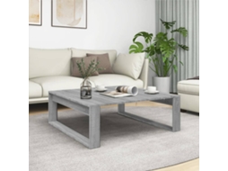 Vidaxl Mesa De Centro 100x100x35 Cm Derivados De Madeira Cinza Sonoma