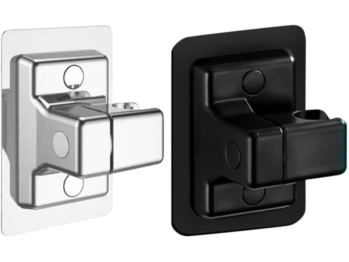 Suporte Adesivo para Chuveiro Yardenfun 2 Peças Banheiro, Base Chuveiro em Abs com Ângulo Ajustável, Não Necessita
