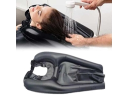 Acessório para Lavagem de Cabelo Bacia de Shampoo Inflável YWEI Pvc Portátil e Rápido Branco