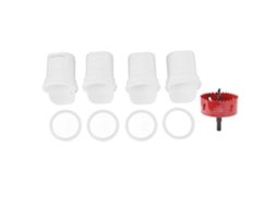 Comedouro para galinhas à prova de chuva sistema automático por gravidade kit para baldes S/MARCA