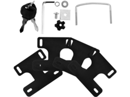Clips De Fixação Em Ferro Preto Para Barras Transversais Rack Teto Carro,conjunto Com 4 Unidades