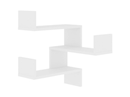 Wall Corner Shelf, Wall Corner Shelves Vidaxl Branco Madeira Processada (n/a)