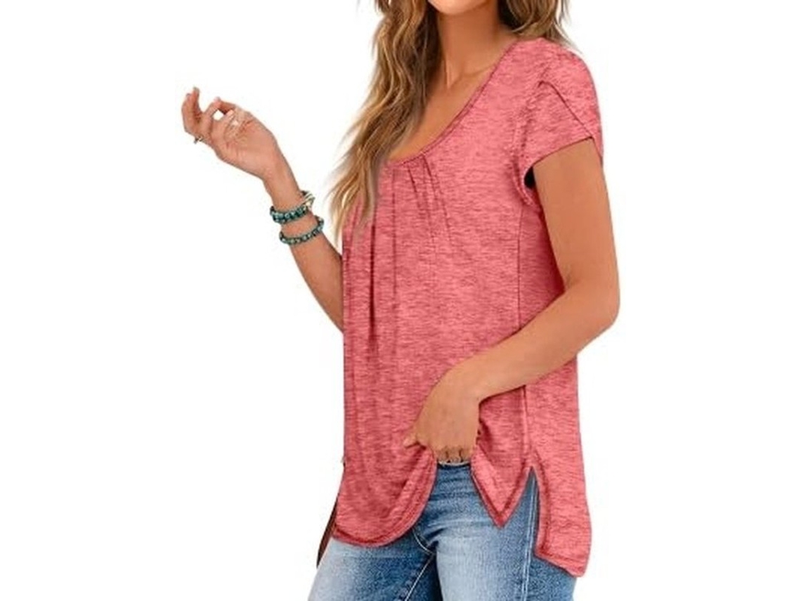 Camisola De Verão Xl - Senhoras - Rosa - Leve - Confortável - Transpirável