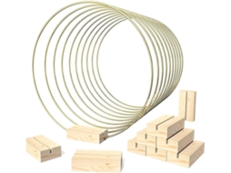 Pacote Com 10 Aros Florais De 30 Cm Para Decoração De Mesa De Casamento, Com Suporte Gokoco (12 Polegadas)
