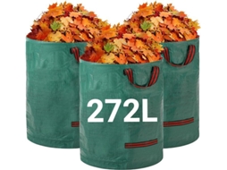 Sacos De Resíduos De Jardim Não Especificado 272l Inquebráveis Hidrofóbicos 4 Alças