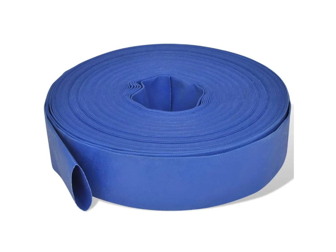 vidaXL Mangueira plana para transporte de água 50 m 2" PVC