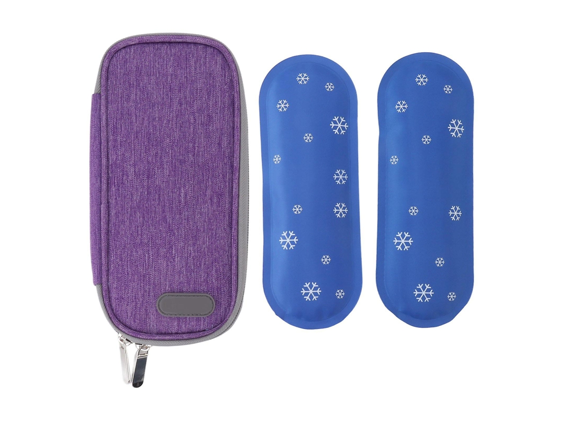 Bolsa Térmica Para Insulina Para Diabetes Tipo 1 Bolsa Térmica Médica Portátil Para Viagens Com 2 Coolers Slowmoose