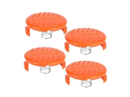 Lote De 4 Bobinas De Fio Para Cortador De Grama Afs Compatível Com Black Decker Rc 100 P Btforus