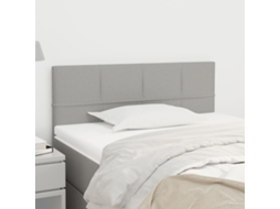 Vidaxl Cabeceira De Cama Tecido 80x5x78/88 Cm Cinzento-claro
