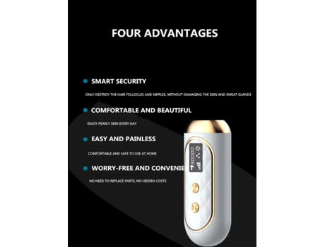 Depilador de luz pulsada rosa 570 nm Hentenhome Deplilateur