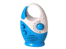 Rádio Portátil À Prova Dágua Com Ventosa Para Banheiro, Recarregável, Com Gancho Para Busca De Sinal De Carro Olysi Shop (azul)