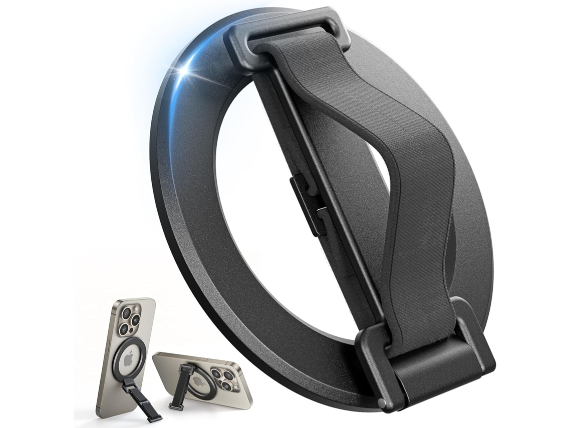 Suporte Para Celular Com Anel Magsafe Removível E Apoio, Preto