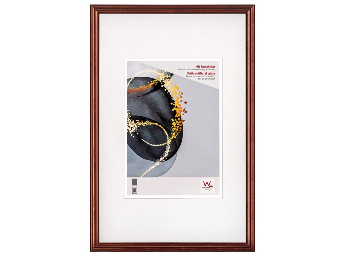 Select Wooden Frame 15X20 Cm Brown Artifical Glass