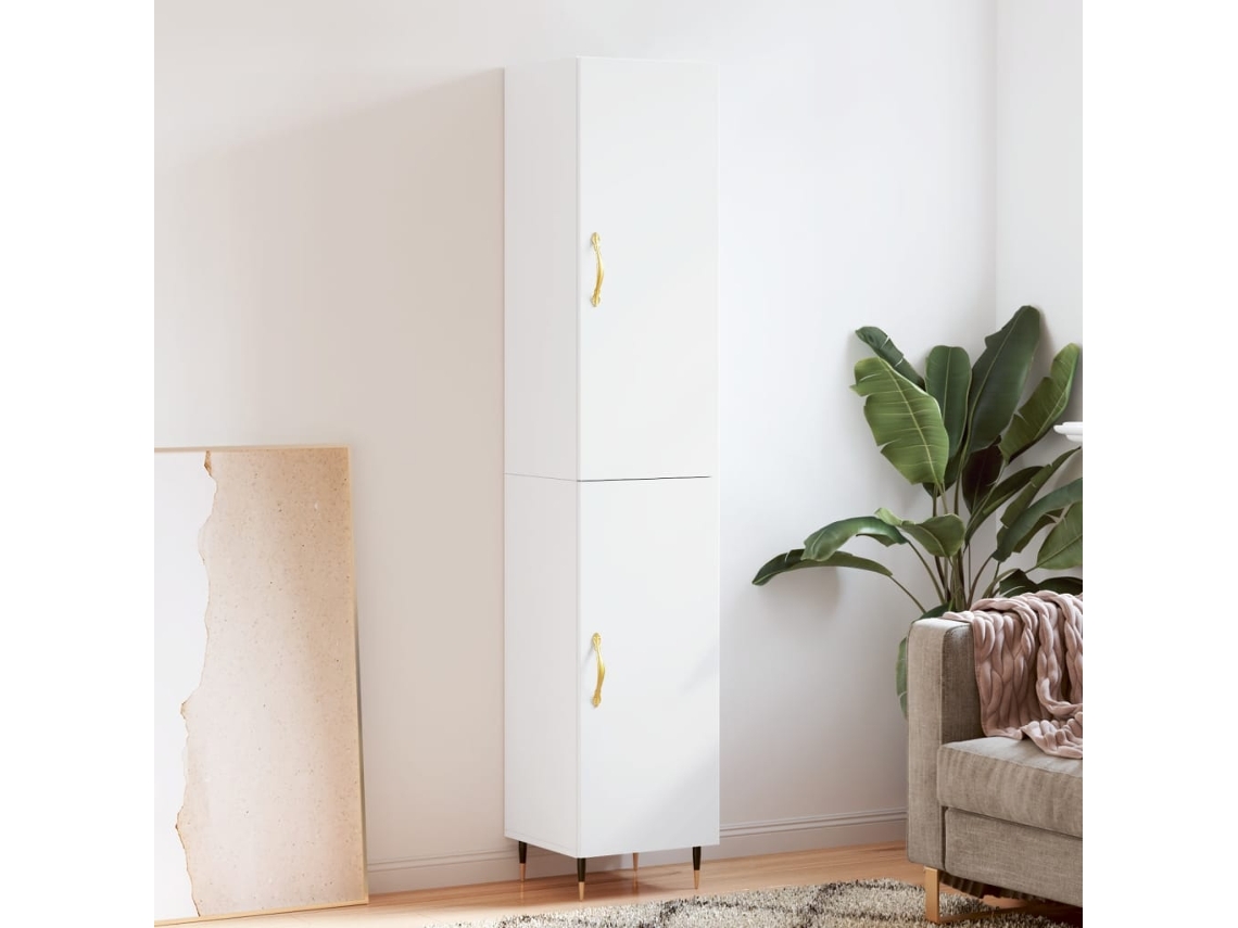Armario alto 34,5x34x180 cm Madera procesada Blanco