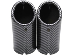Cobertura Tubo Escapamento 70mm Bmw E90 E92 325i 328i Preto Mate 1 Peça