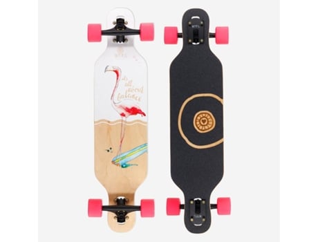 Tiffy Longboard Completo Com Flamingo Para Crianças A Partir Dos 5 Anos Btfl