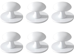 Conjunto De 6 Puxadores Aço Para Armários, Resistentes A Riscos, Com Fixação Automática, Ideais Para Gavetas, Portas De