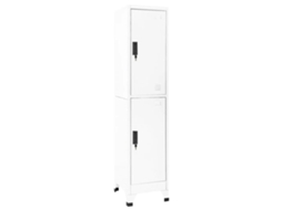 Cacifo VIDAXL Branco Aço (38x45x180 cm )