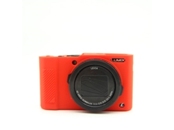 Capa para Panasonic Lx10 Capa de Silicone para Câmera CUICH (vermelha)