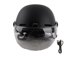 Capacete de ciclismo profissional inteligente com câmera 1080p 30fps e luz de segurança ajustável. MARCA
