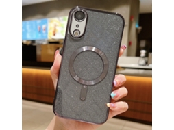 Capa De Tpu Para Iphone Xr - Glitter - Acabamento Eletroplástico - Magsafe