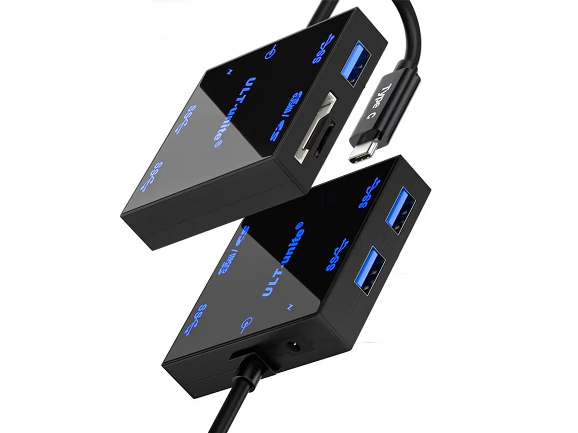 Estação de acoplamento 5 em 1 Tipo C com 3 portas USB 3.0 MDUG (não aplicável)