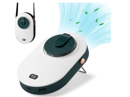 Ventilador Pescoco 3 Velocidades Usb Recarregavel Verde Yizhood