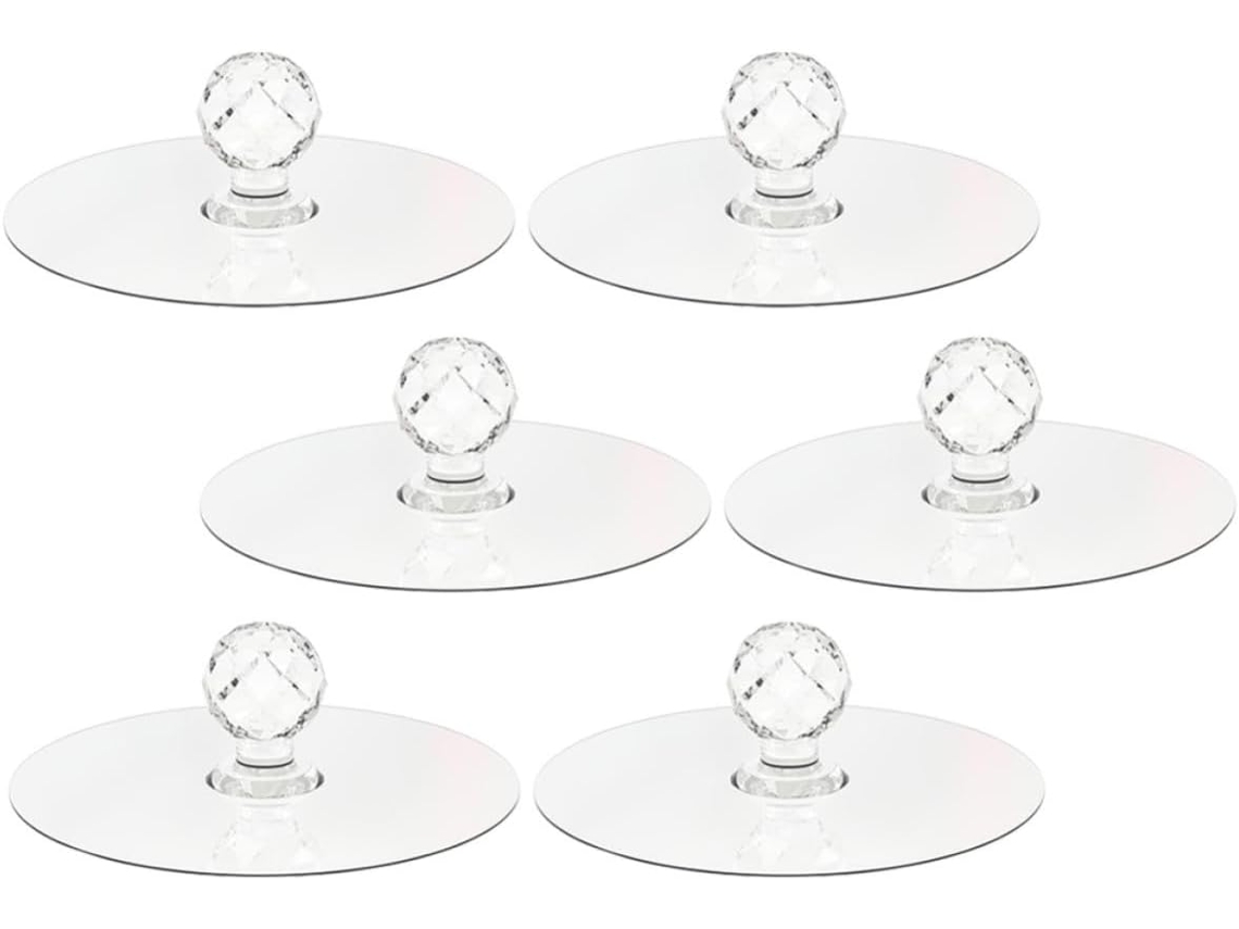 Puxadores De Cristal Para Cômoda, Conjunto De 6 Peças, Puxadores Decorativos Em Acrílico